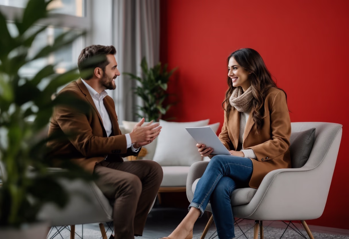 image of job interview (for a trucking company)