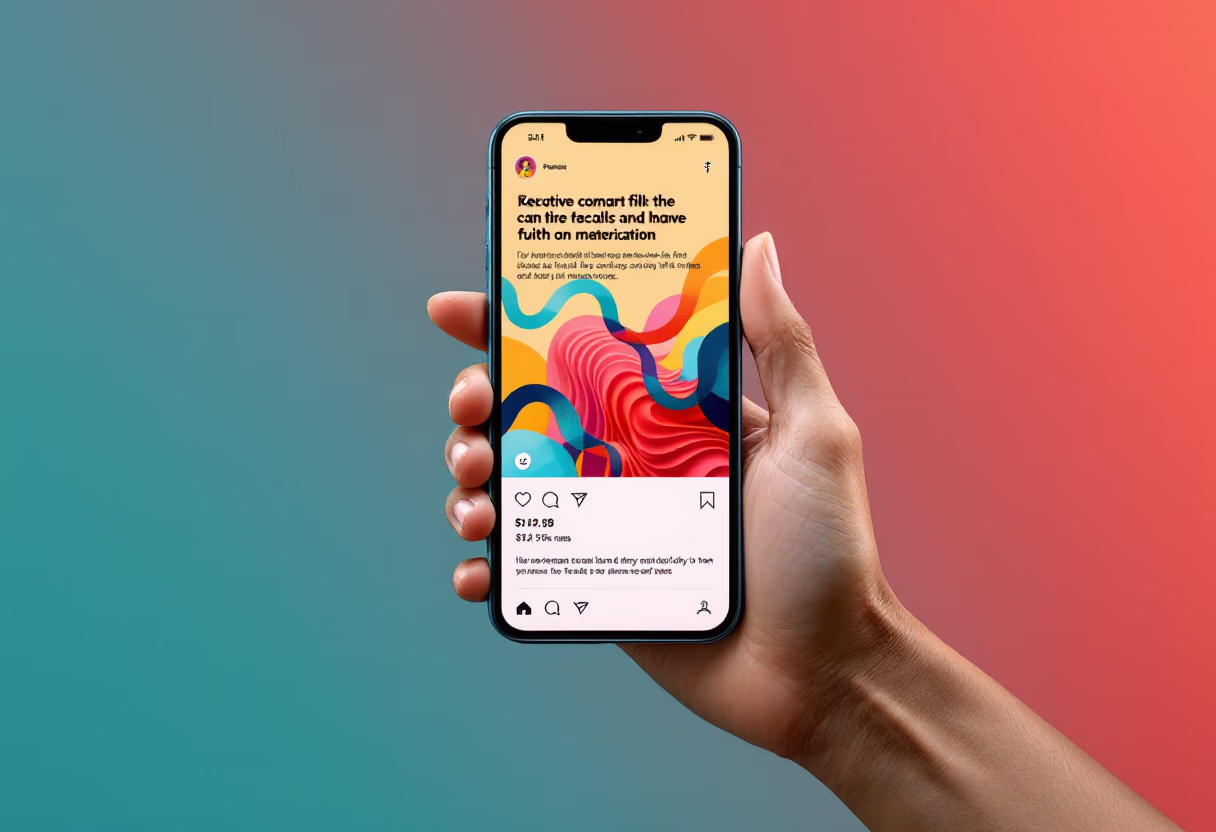 image of an article on a screen (for a social media and communication)