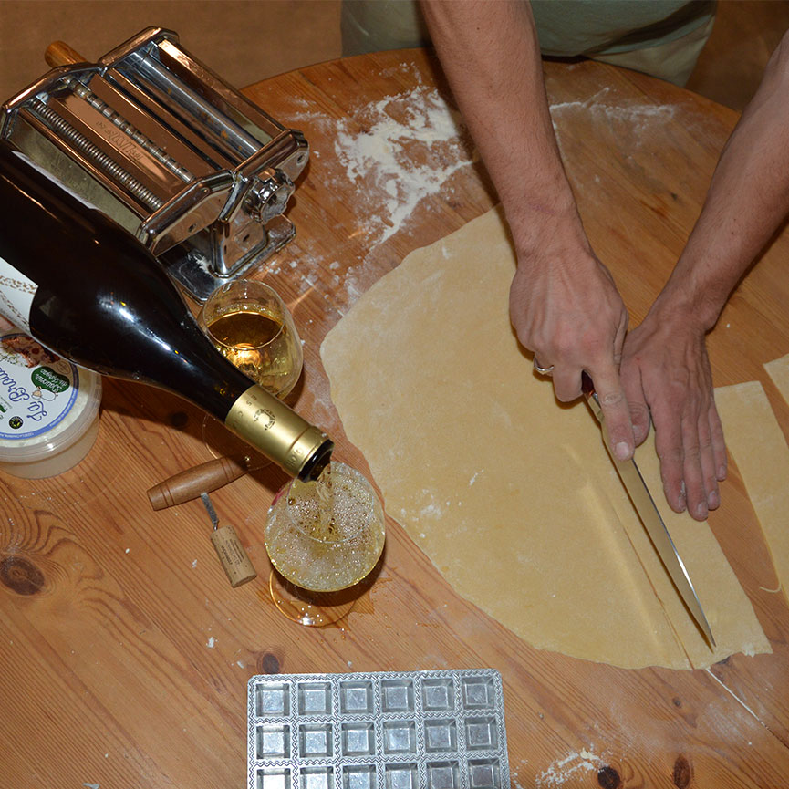 Photographie fabrication pâtes à la main 