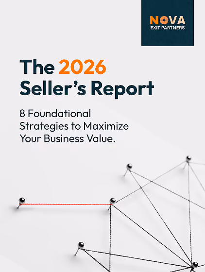 Cover of The 2026 Seller's Report with a network of pins connected by strings and one red string.