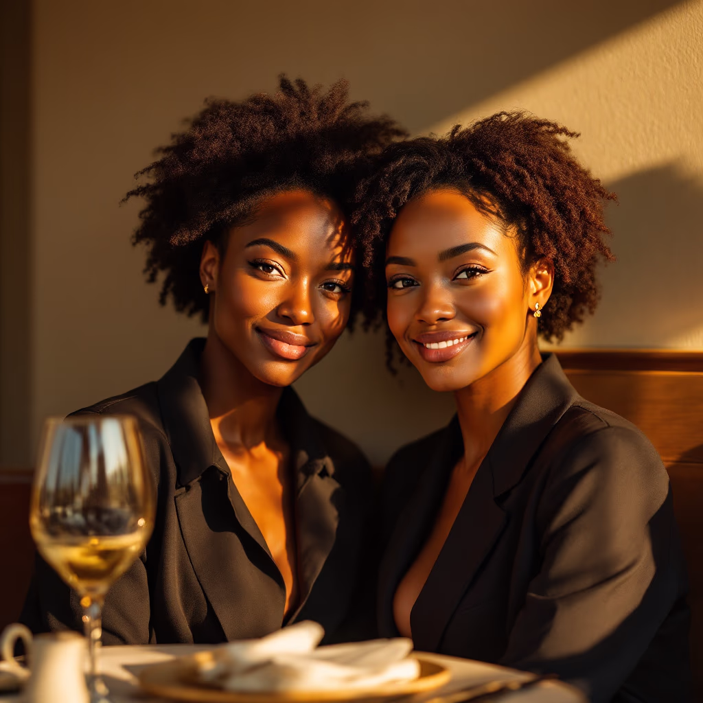 [headshot] image of customer (for a fine dining restaurant)