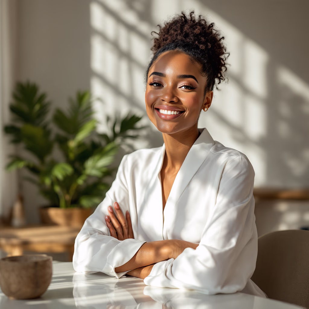 [headshot] image of customer (for a fine dining restaurant)