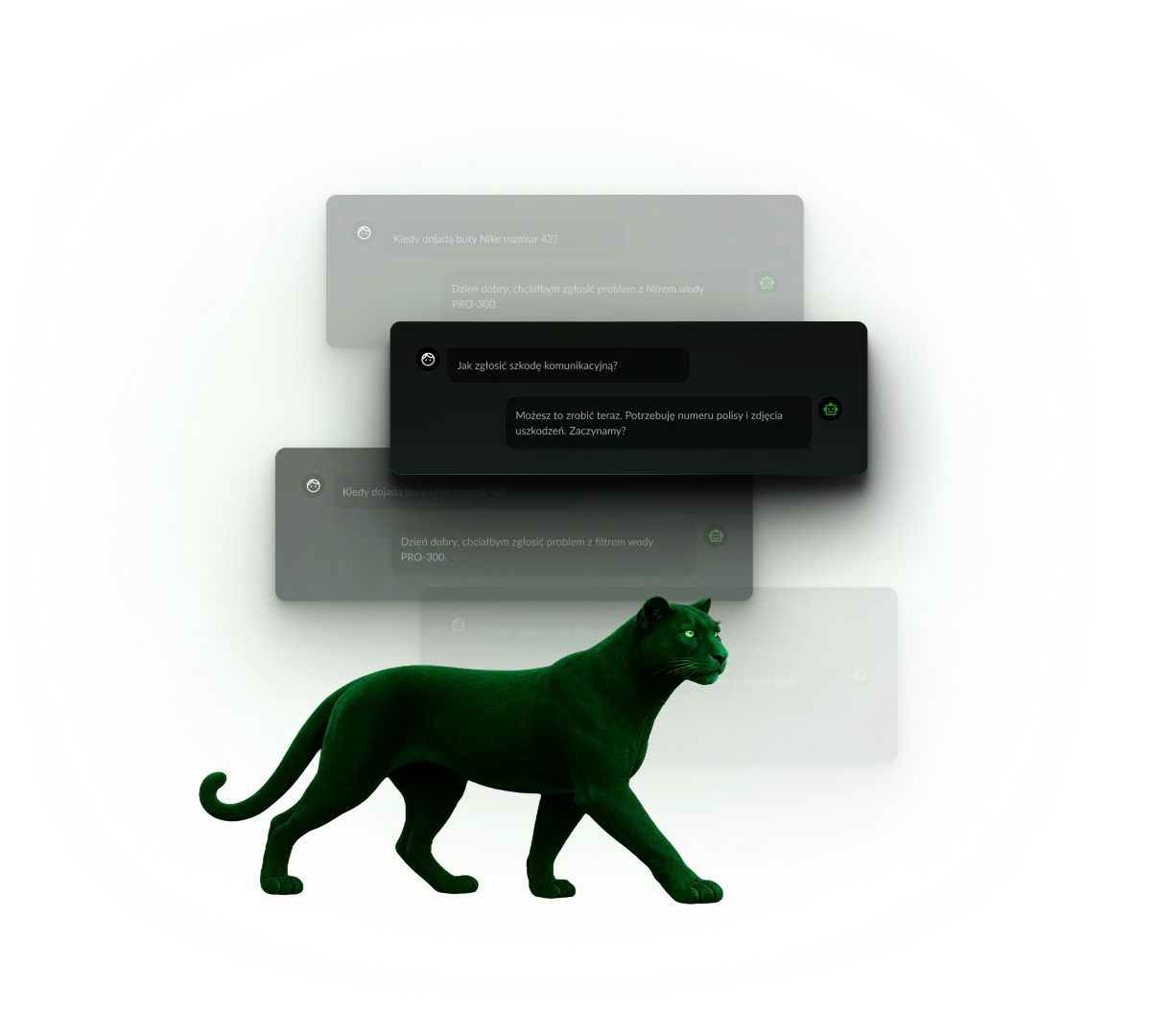 Puma - brand hero X-TALK - w tle różne fragmenty rozmów.