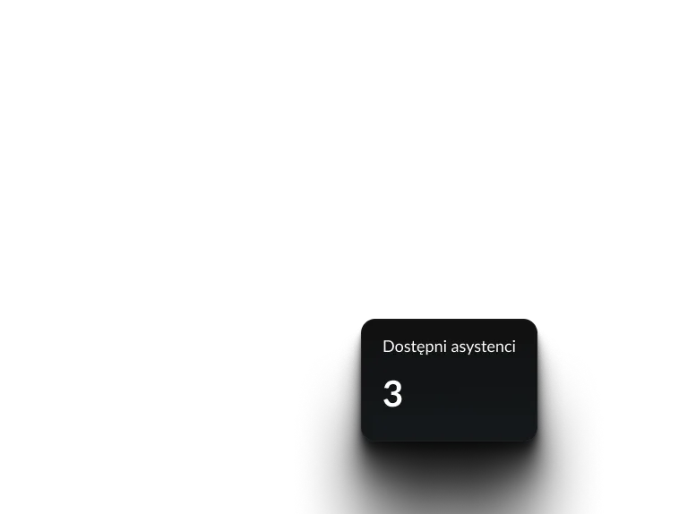 Kafelek - przykładowa liczba dostępnych konsultantów. 
