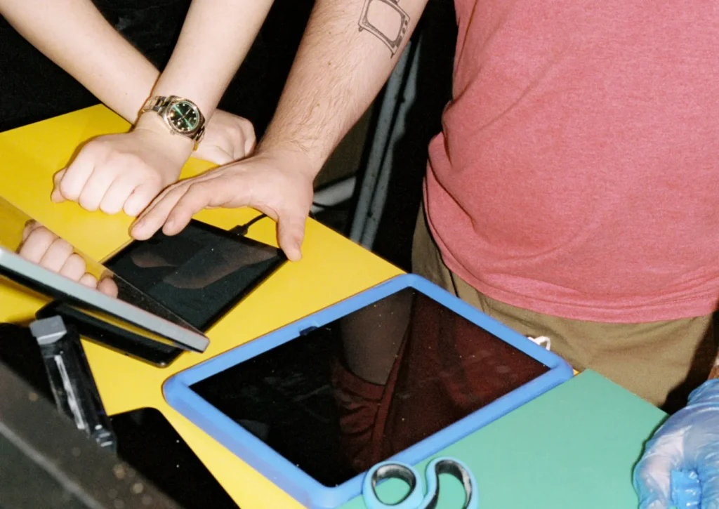 Nory supporting a restaurant owner with their technology