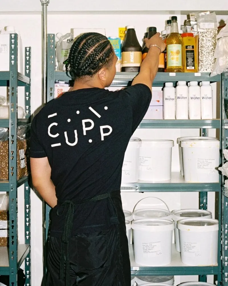 Staff member doing stock reconciliation