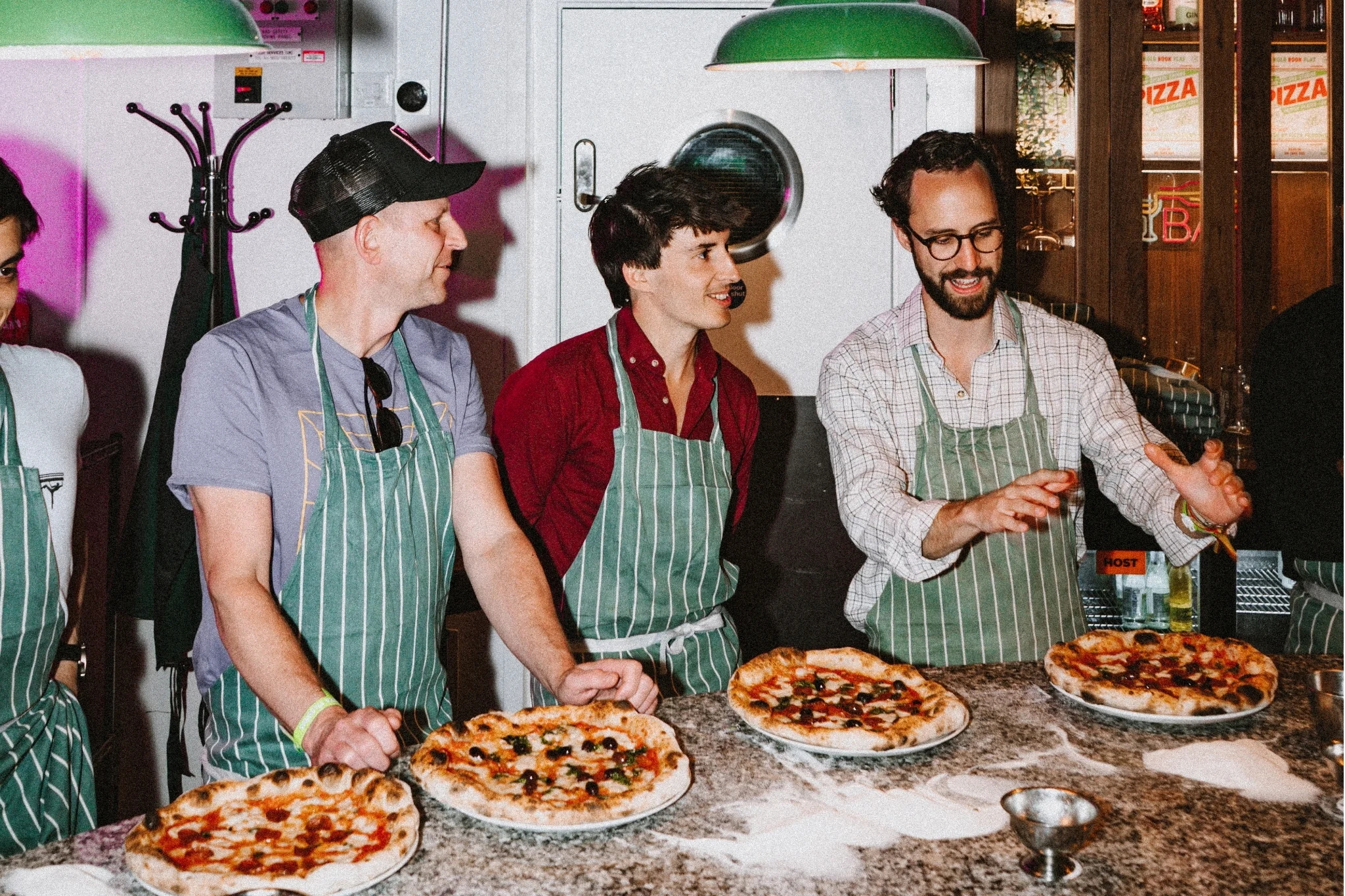 Restaurant staffs in kitchen