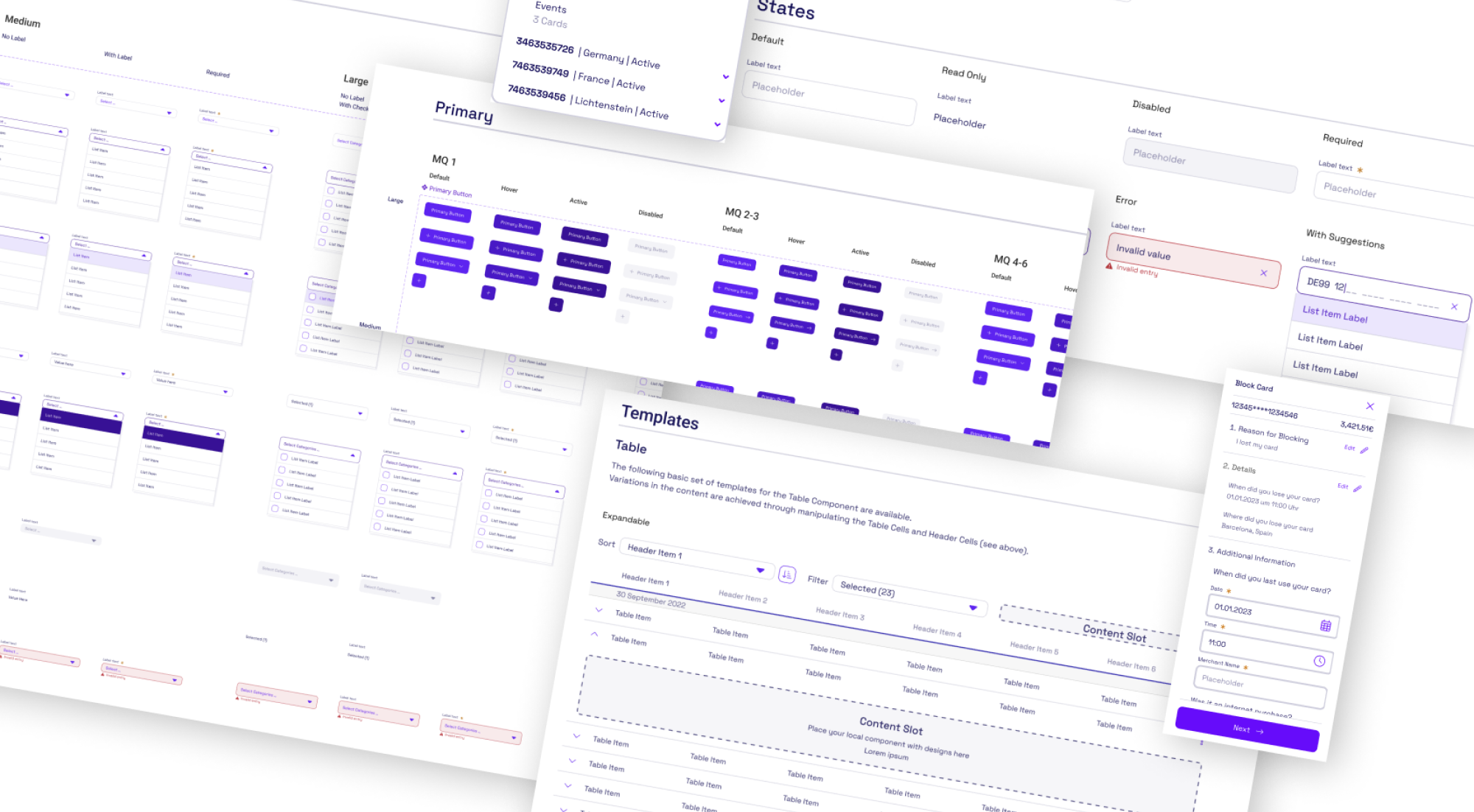 Composition of multiple parts of a Design Management System