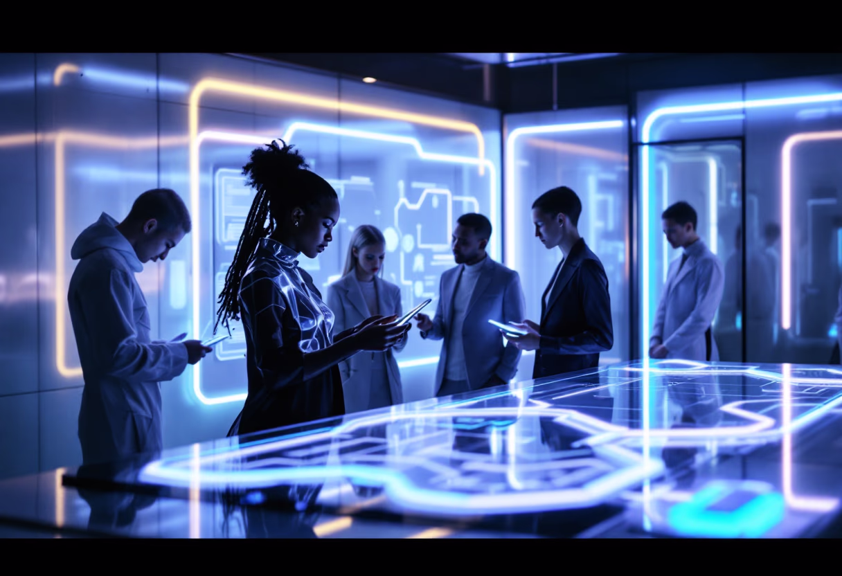 image of brainstorming session (for a productivity tools business)