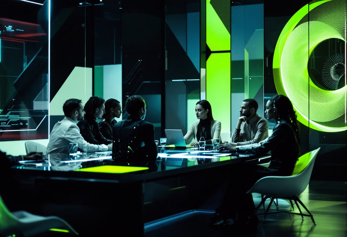 image of a tech meeting (for a consumer apps)