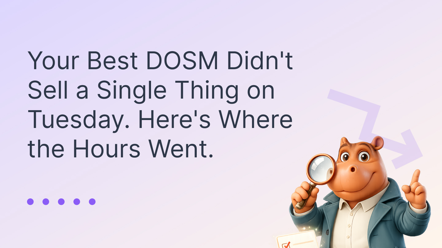 Hotel Sales Productivity Crisis: Where a DOSM's Time Really Goes