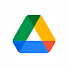 Google Drive triangular logo with green, blue, and yellow colors.