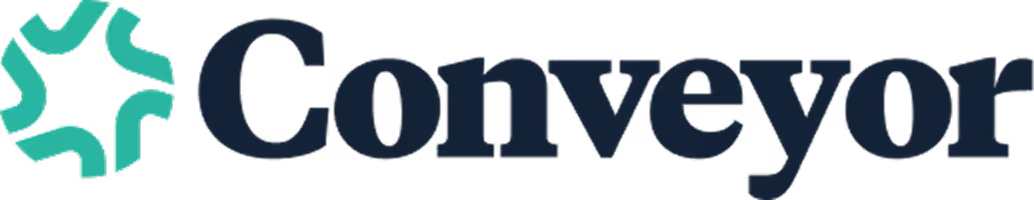 Conveyor brand logo with star-shaped green symbol on the left