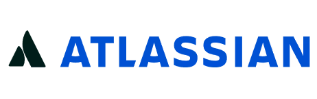 Atlassian company logo with stylized green 'A' and blue text.