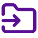 Icon of a right arrow emerging from a square frame, symbolizing external link or exit.
