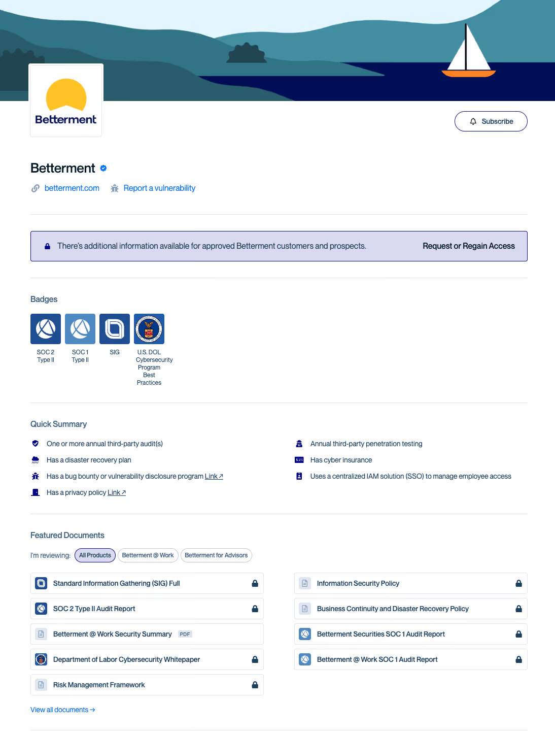 Betterment screenshot