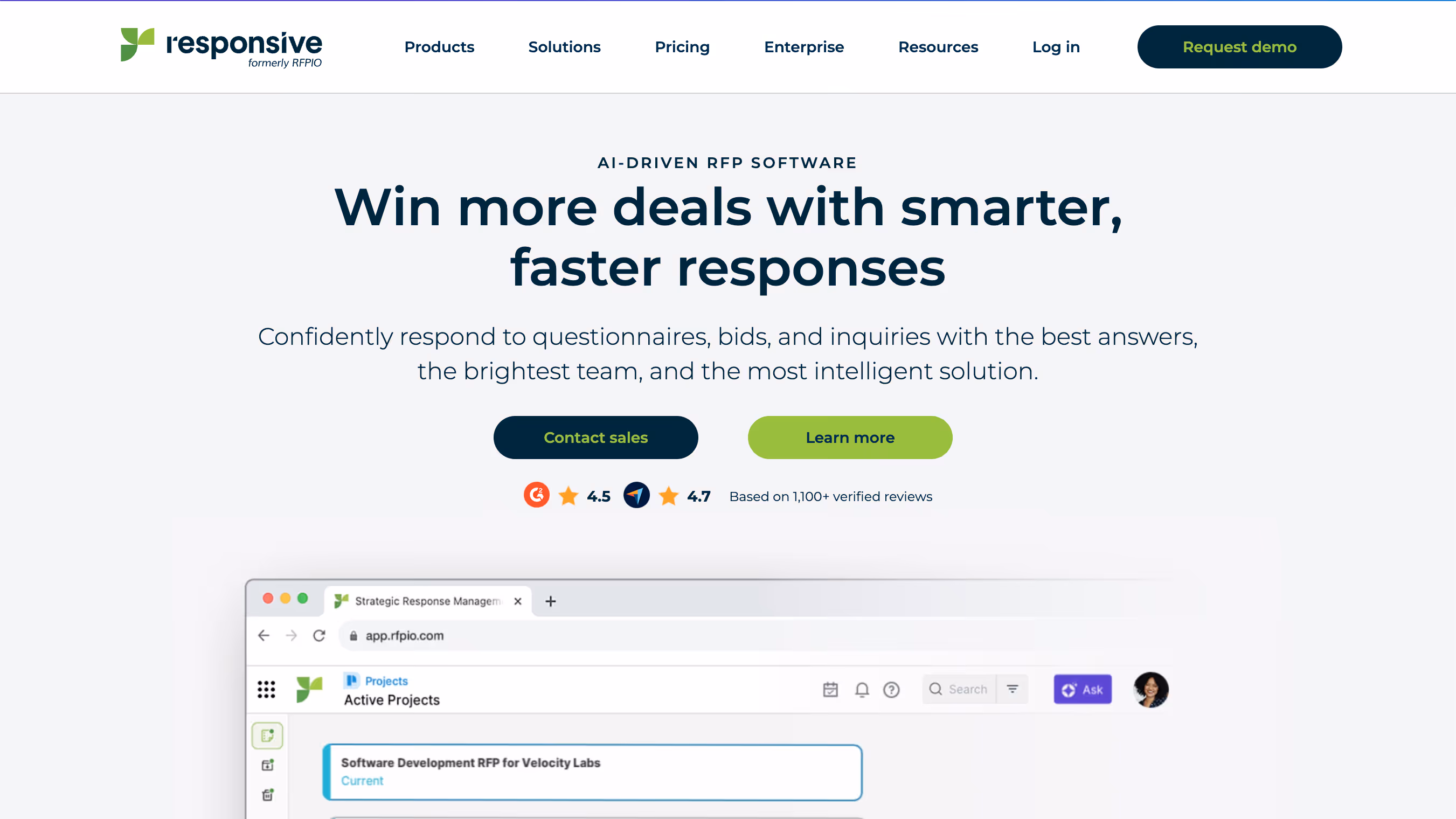 Responsive screenshot