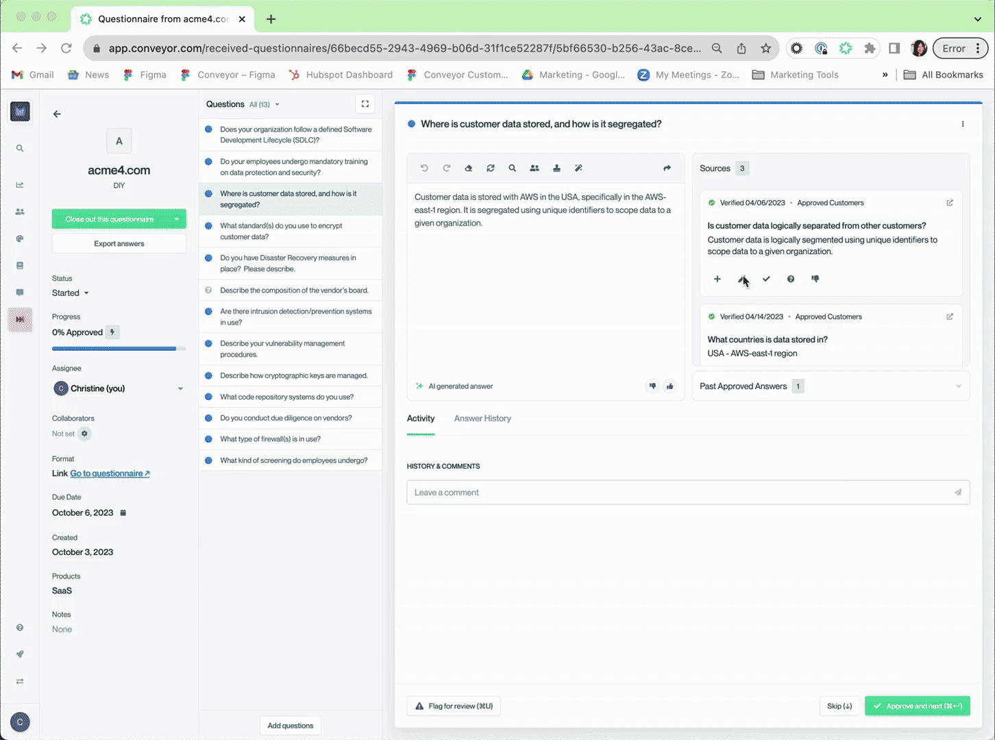 gif showing how to edit a source in the Conveyor app