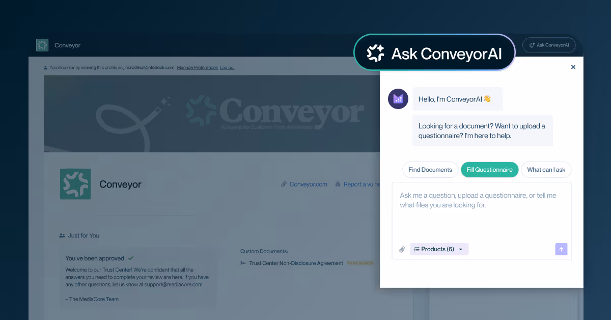 A snapshot of Ask ConveyorAI