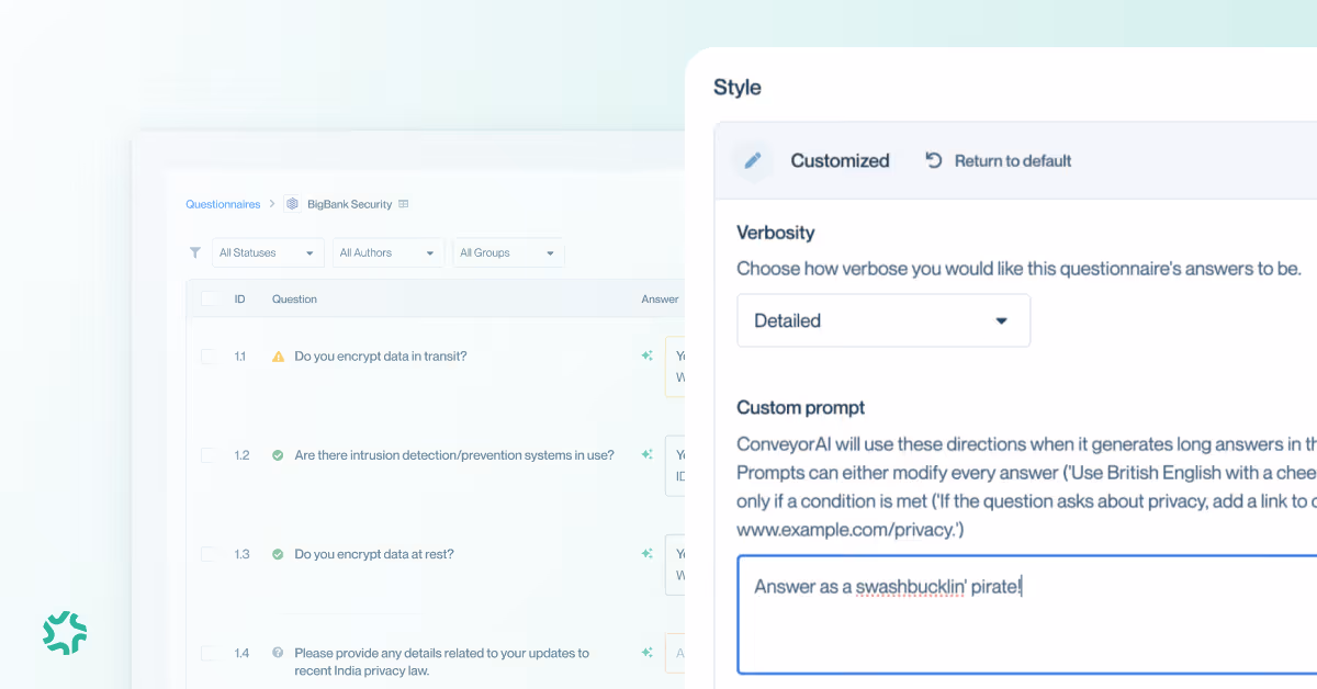 Screenshot of Conveyor web app