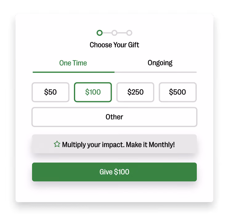 Donation form