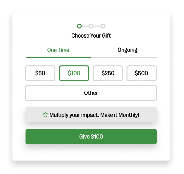 Donation form