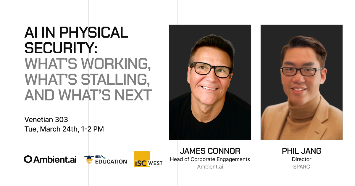 AI in Physical Security Session Poster