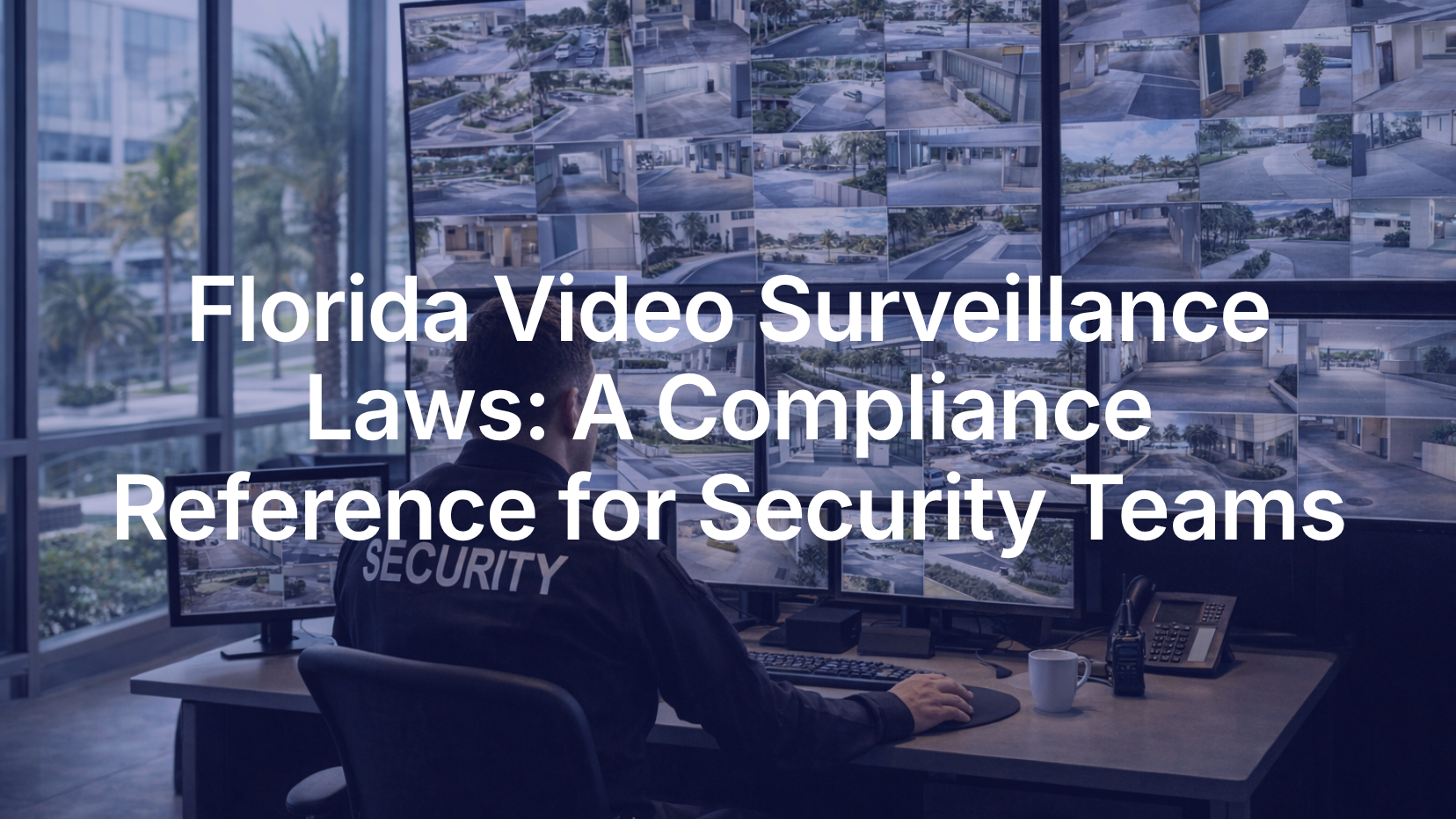 Florida video surveillance laws hinge on audio capture, camera placement, and data handling. Learn what security teams must know to stay compliant.