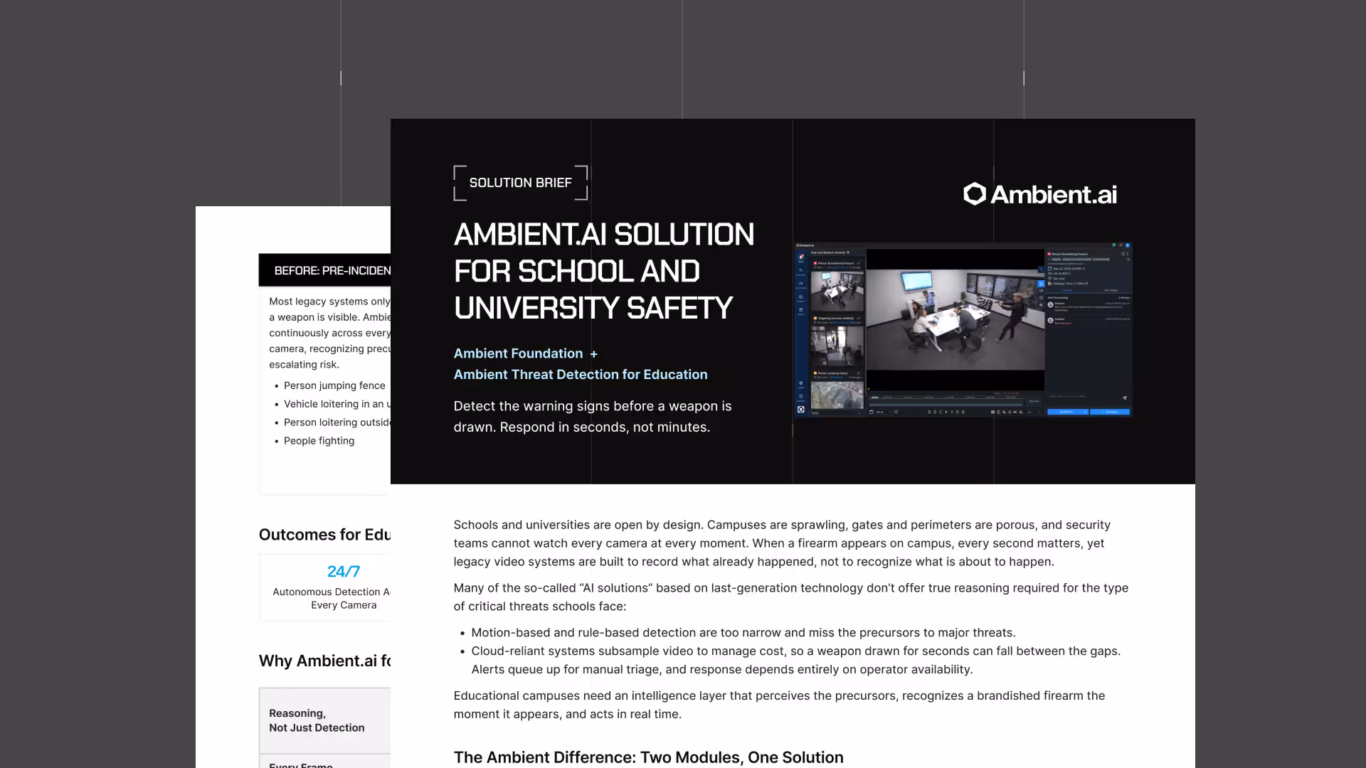 Ambient.ai Solution for Schools and Universities