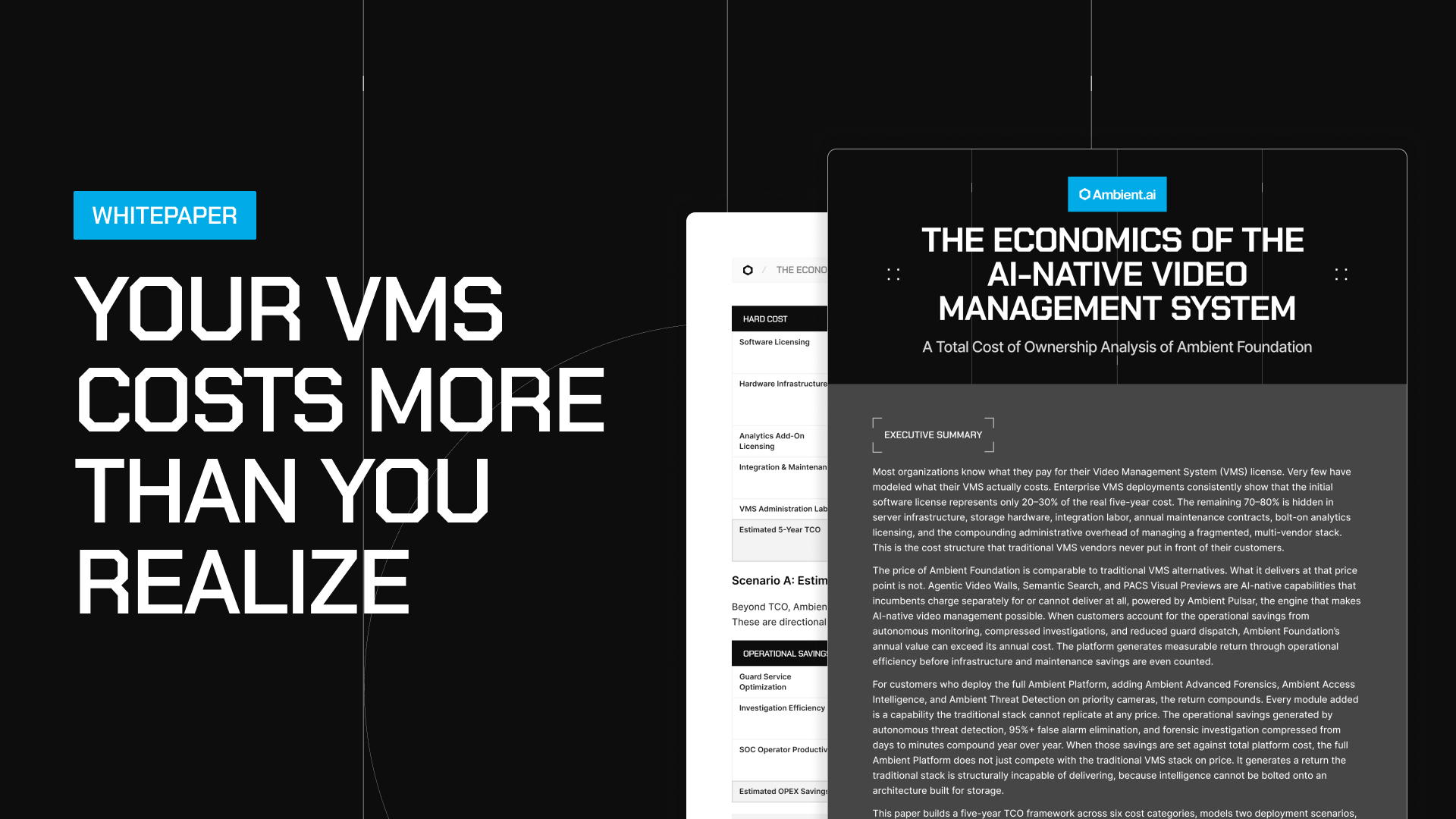 The Economics of AI-Native VMS