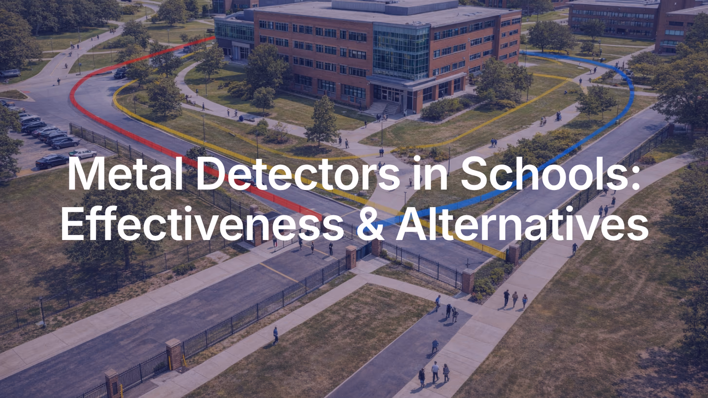 Metal detectors show weak evidence for reducing school violence. Explore layered security approaches and AI-powered alternatives that protect campuses more effectively.