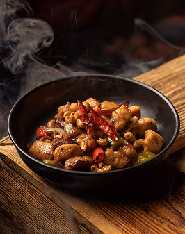 Kung Po Chicken with roasted cashews and dried chillies at Mama Yo, Camden Street, Dublin
