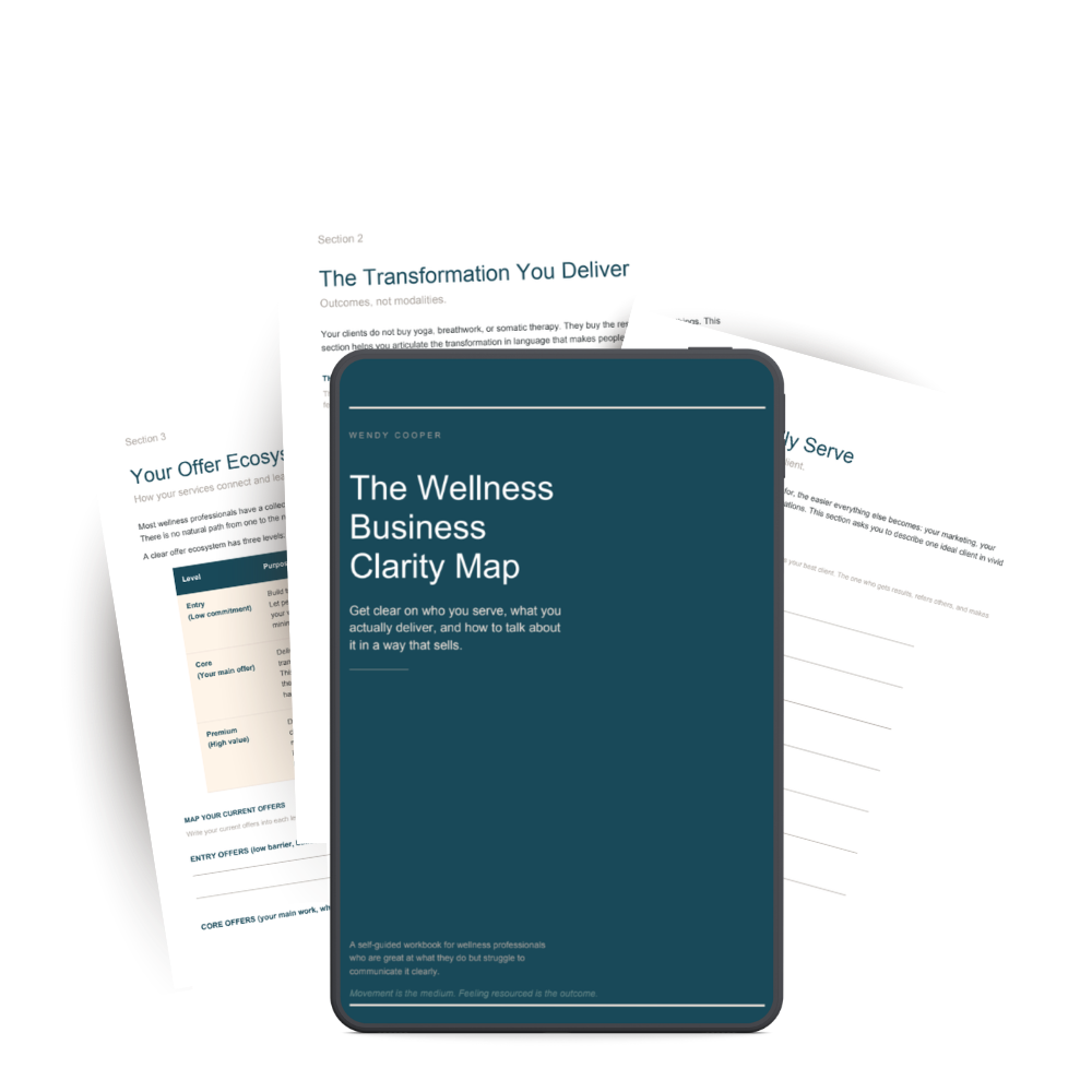 The Wellness Business Clarity Map — PDF Workbook