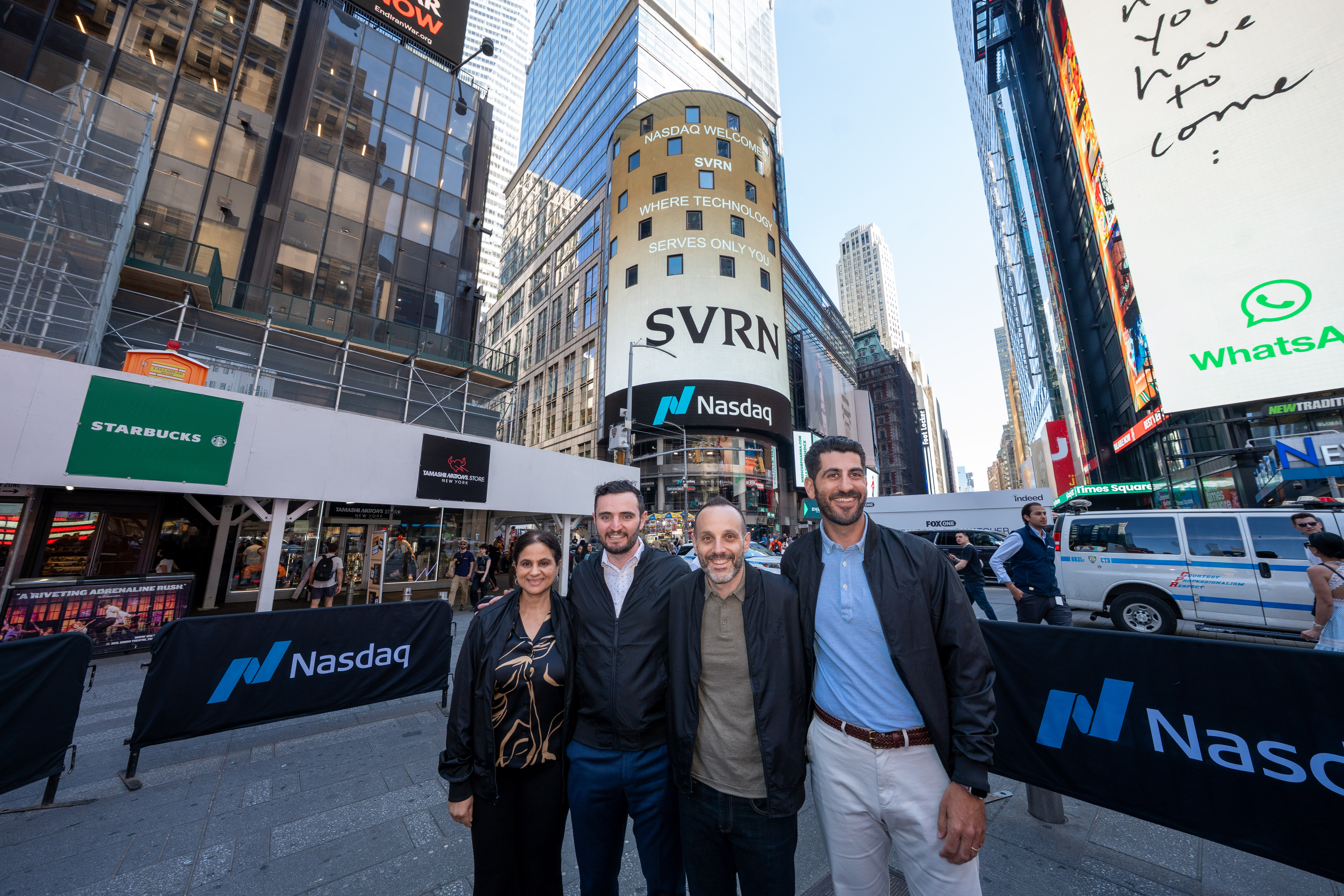 Nasdaq billboard, opening bell