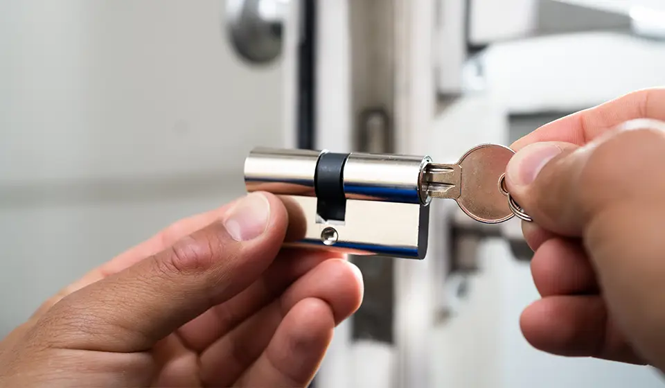 Cylindre de serrure avec clé