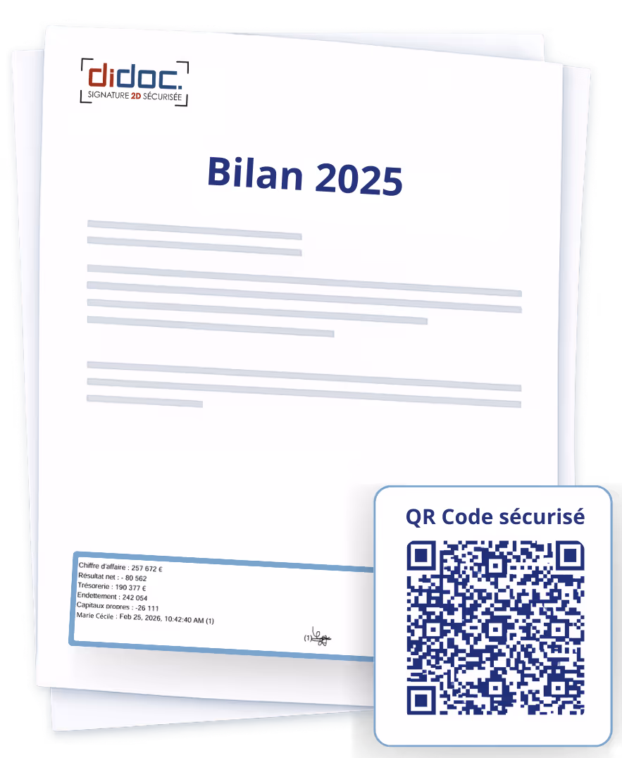 Illustration d’un QR code scanné sur mobile pour vérifier un document avec Didoc