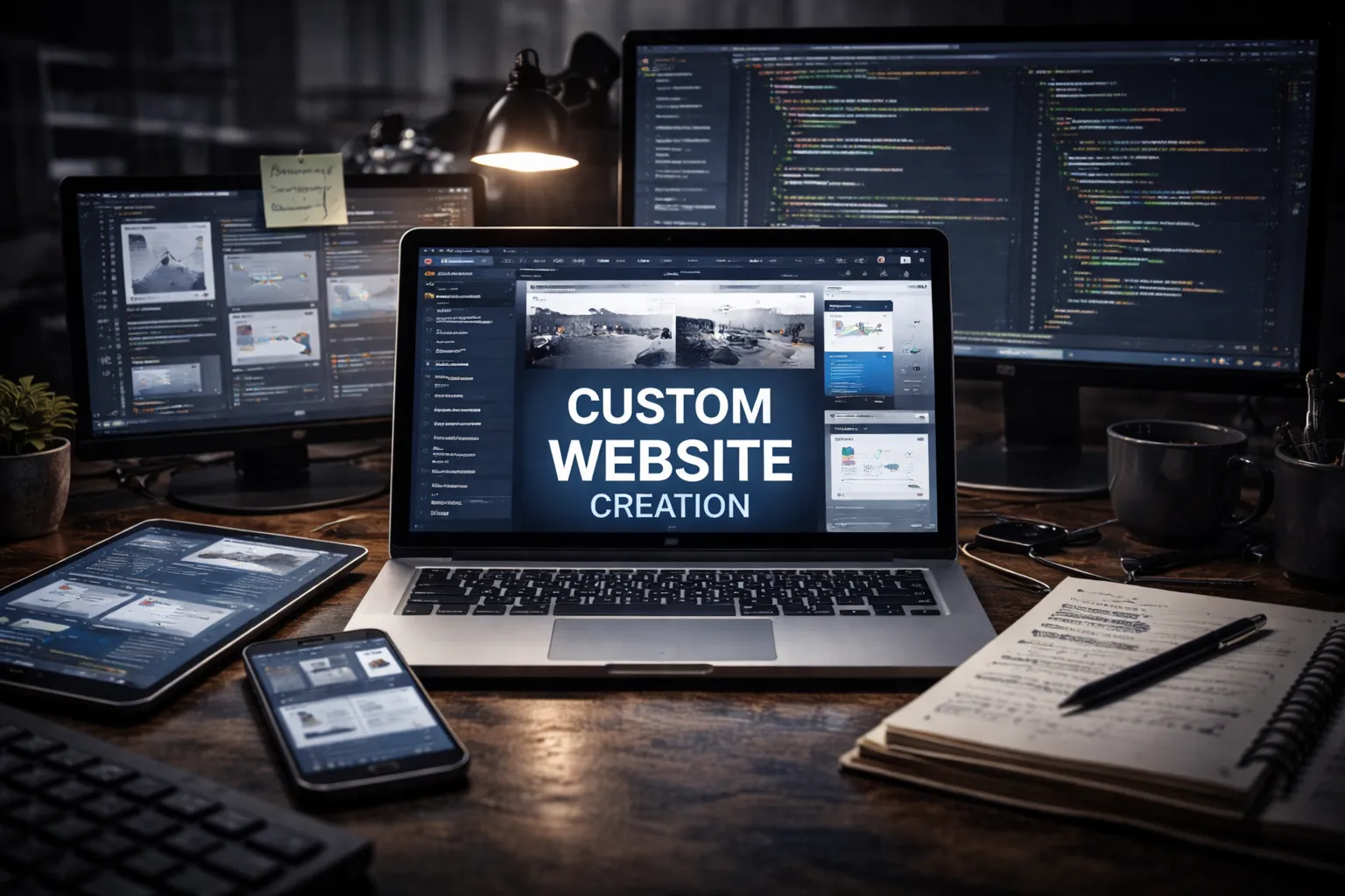 Un site web entièrement sur mesure