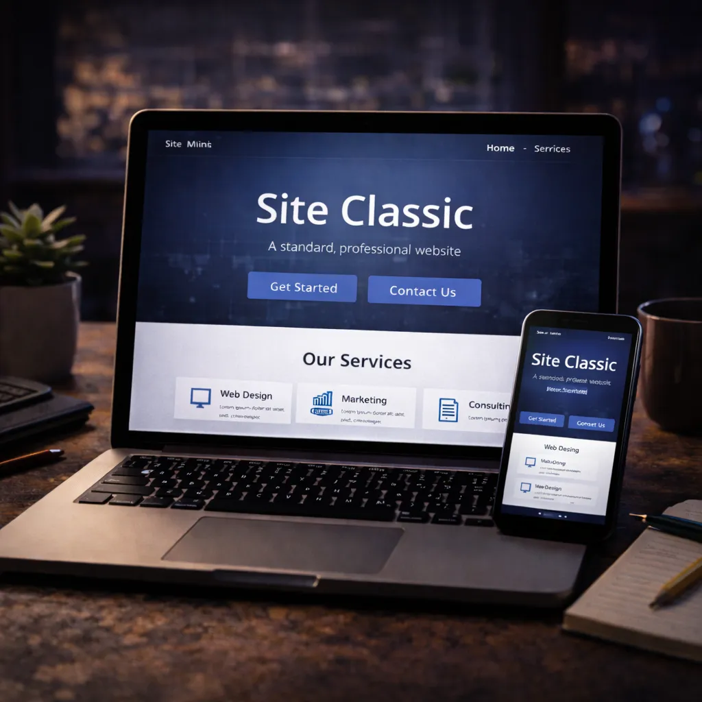 Un site internet professionnel classique