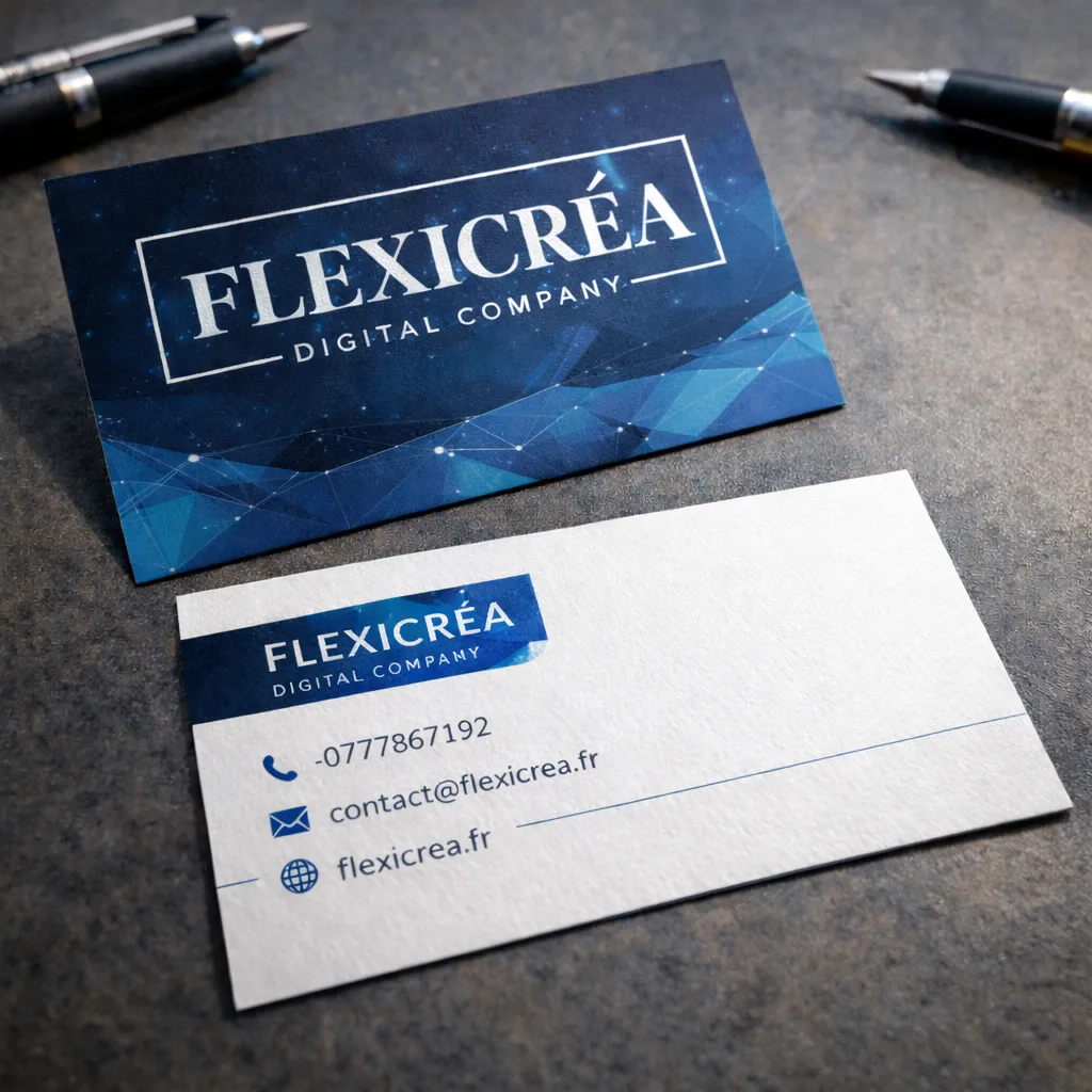Une carte de visite professionnelle