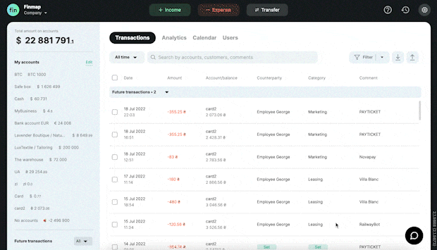 Integration options in Finmap