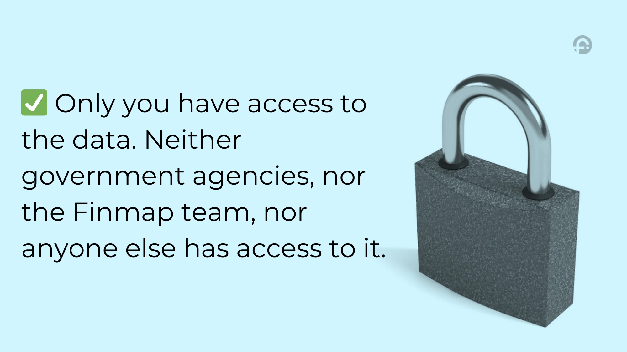 Finmap Security and Privacy