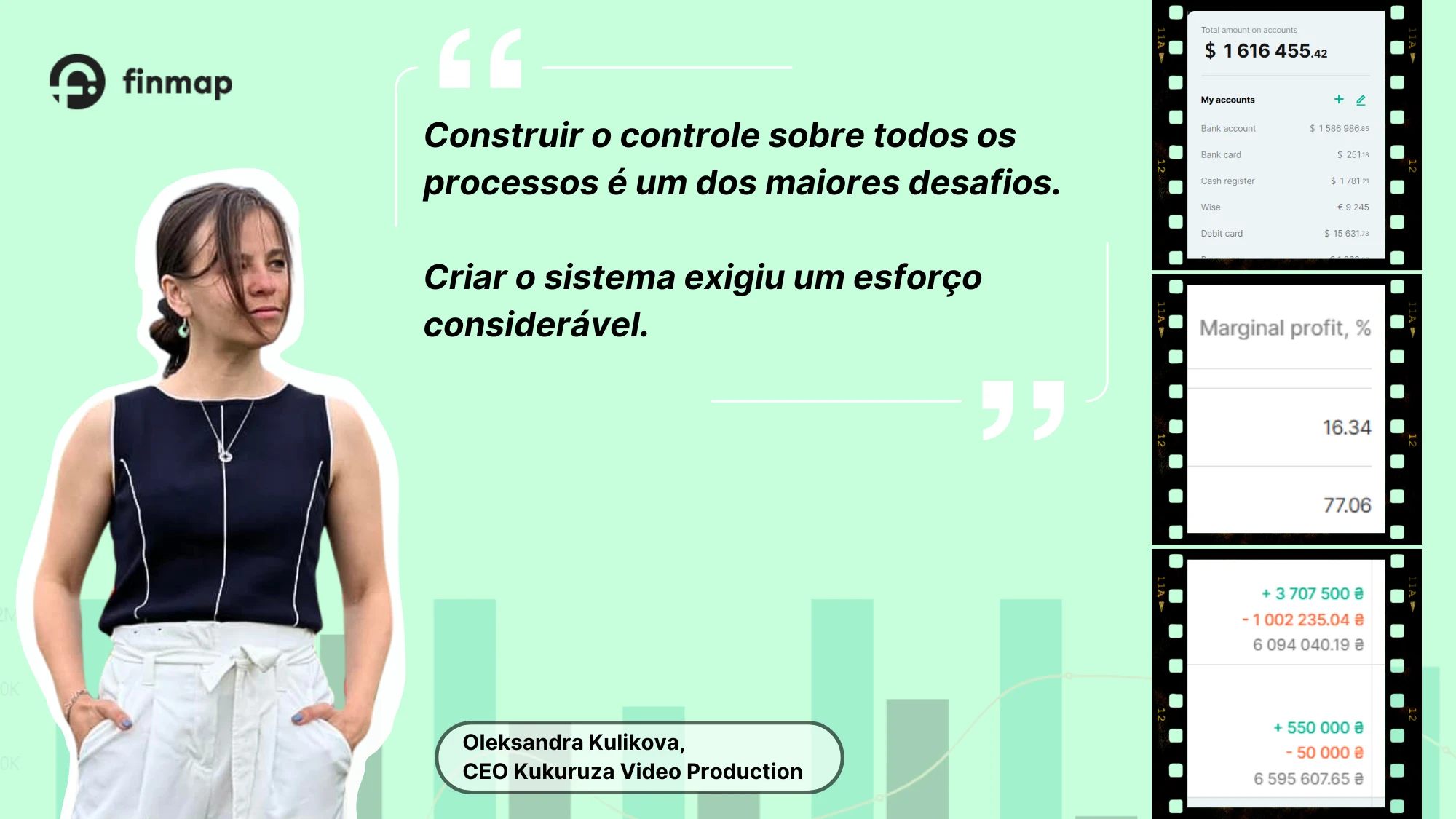 Citação de Oleksandra Kulykova