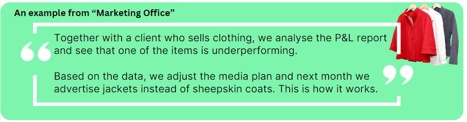 An example from "Marketing Office"