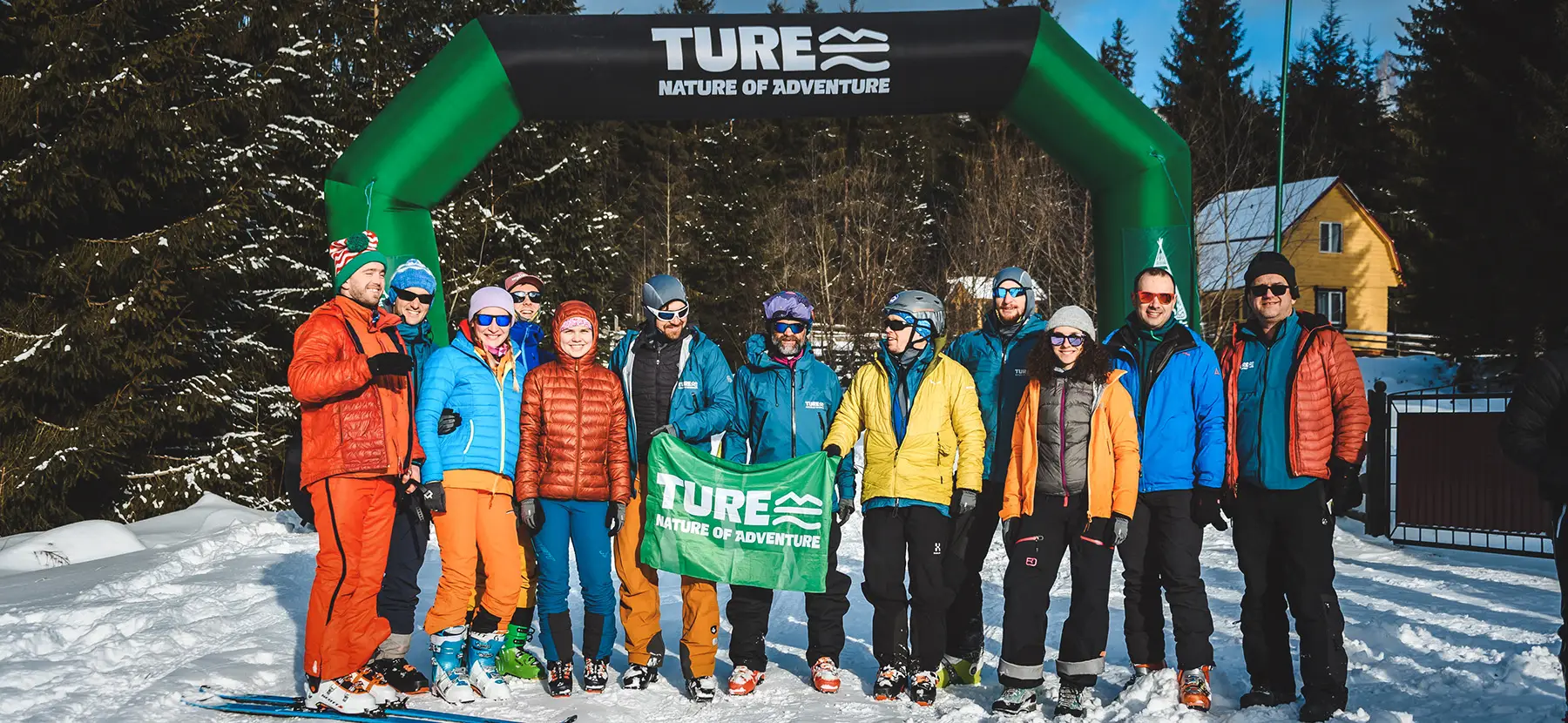 Members of the TURE active tourism team standing together