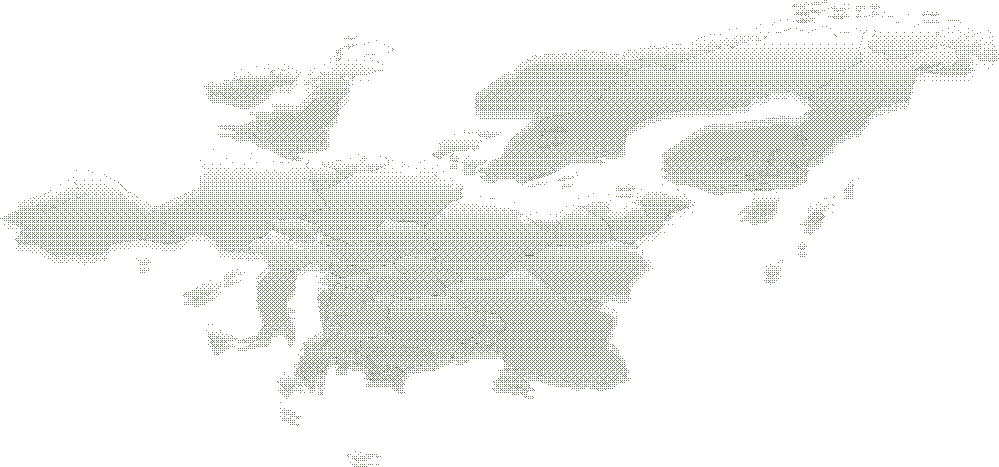 Map showing teamative nearshore locations in Central Europe