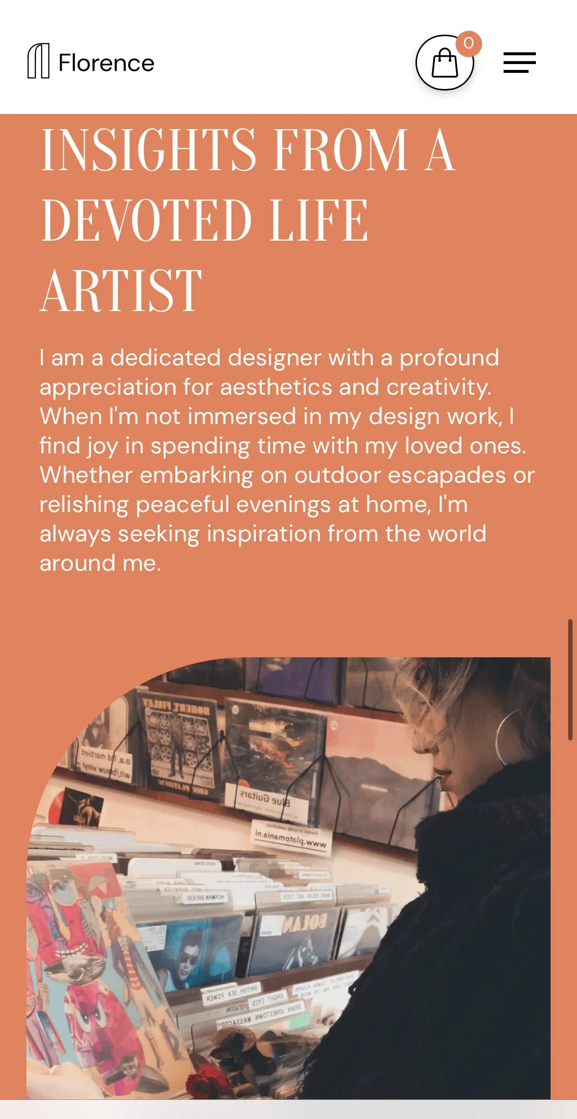 Portfolio Webflow Template - Florence - Designed by Azwedo.com and Wedoflow.com