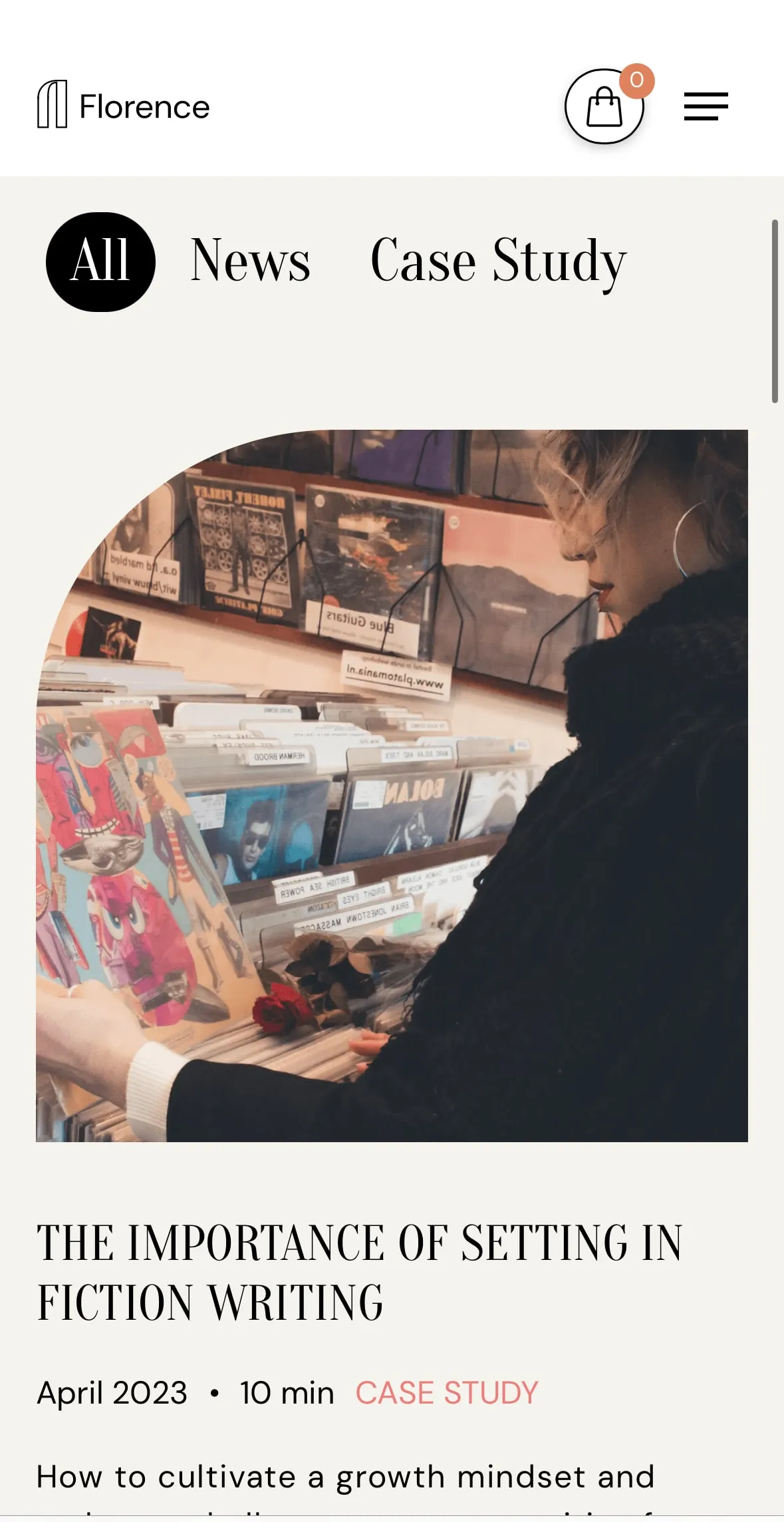 Portfolio Webflow Template - Florence - Designed by Azwedo.com and Wedoflow.com