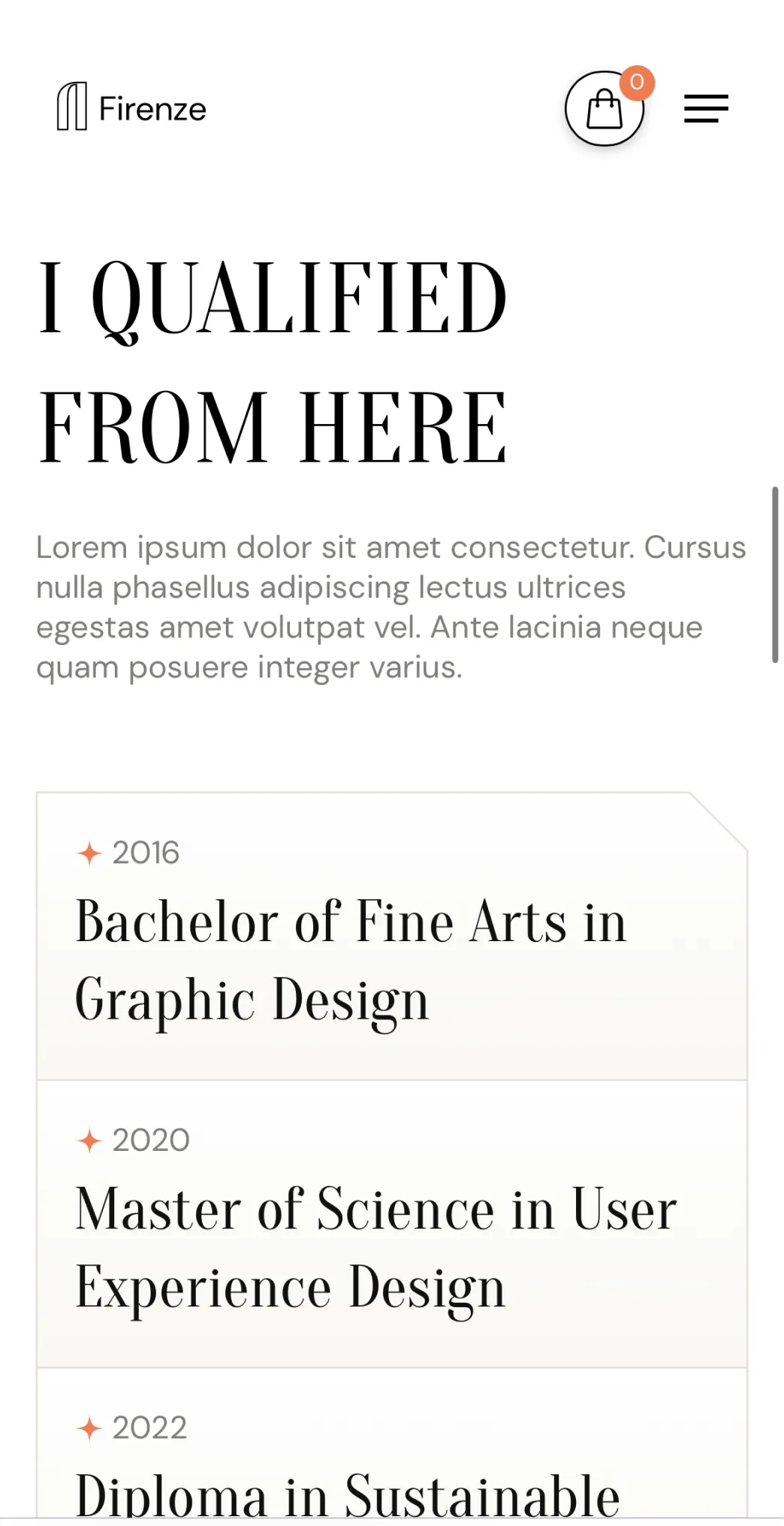 Portfolio Webflow Template - Firenze - Designed by Azwedo.com and Wedoflow.com