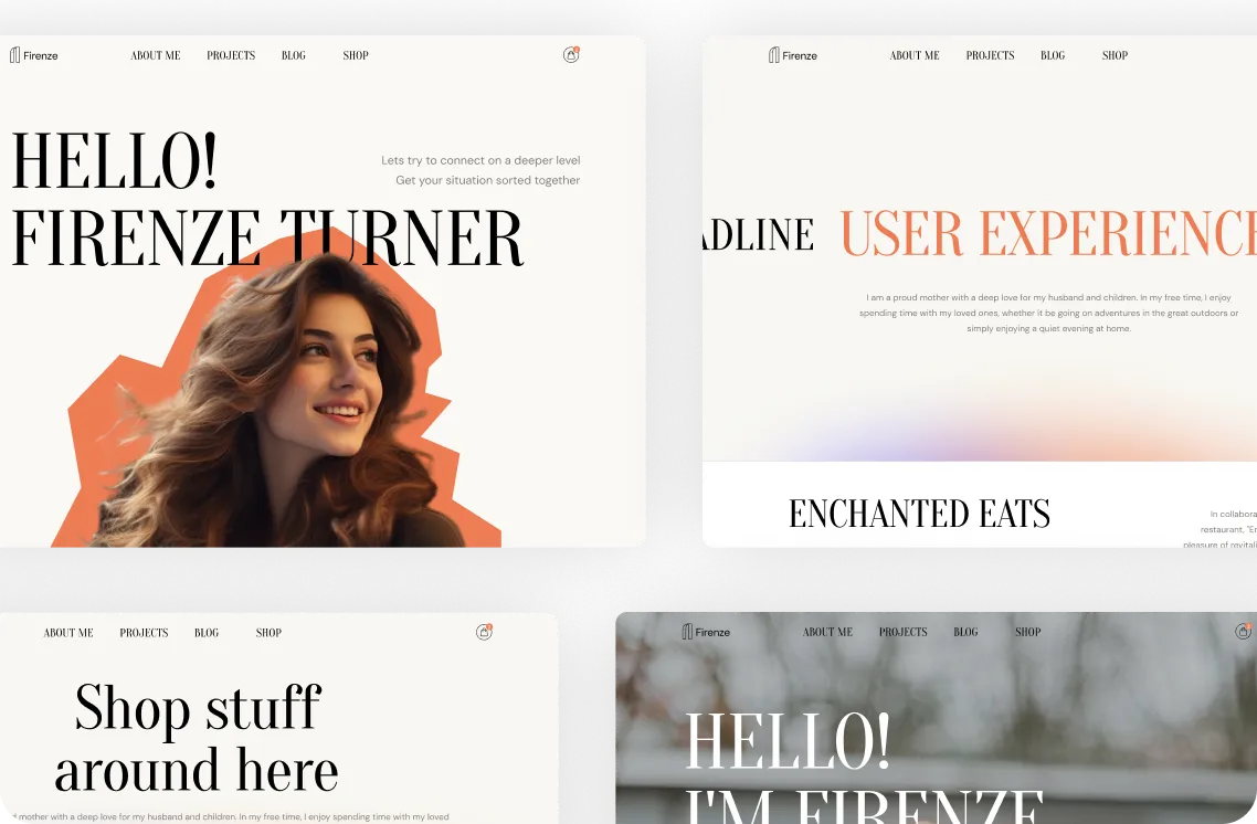 Portfolio Webflow Template - Firenze - Designed by Azwedo.com and Wedoflow.com