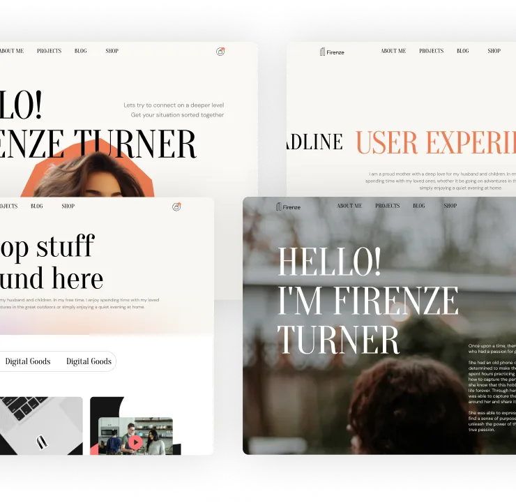 Portfolio Webflow Template - Firenze - Designed by Azwedo.com and Wedoflow.com